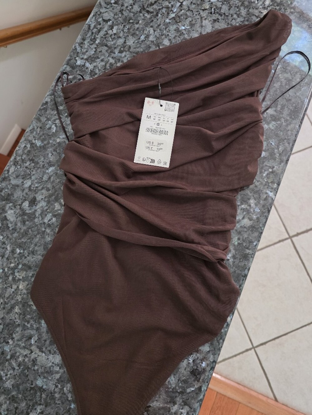 Zara Brown Top